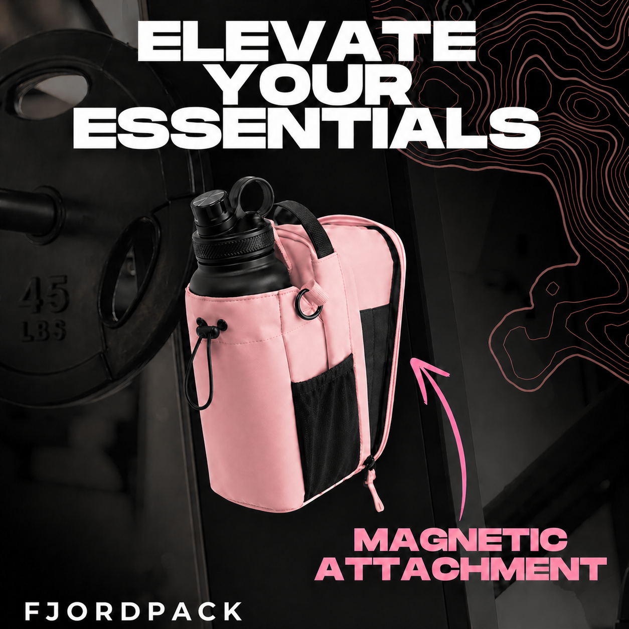 FP Magnetic Gym Bag (Pink)